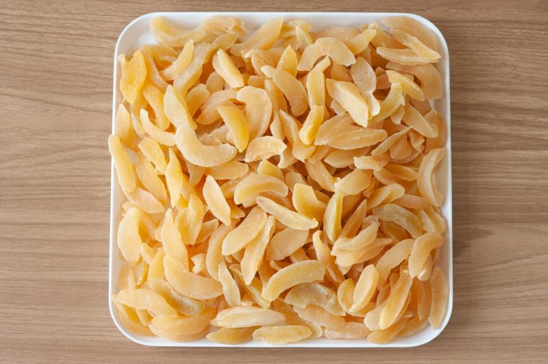 厂家散装批发黄桃干，白桃干