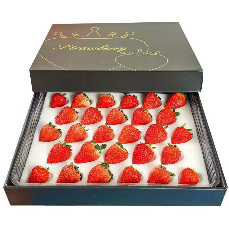 【网红礼盒】奶油草莓新鲜红颜草莓99全网一件代发顺丰包邮