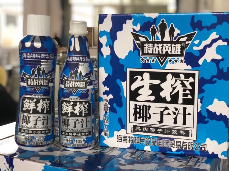 1.25升海南特种兵生榨椰子汁厂家直销