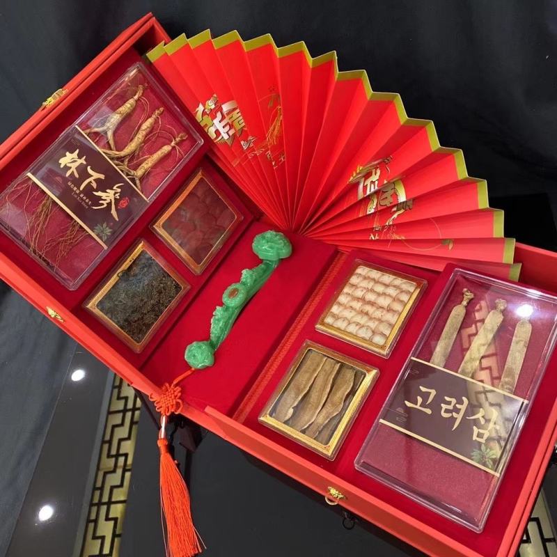 五宝六宝礼盒装，五宝六宝内产品任意配，有野山参，鹿茸片等