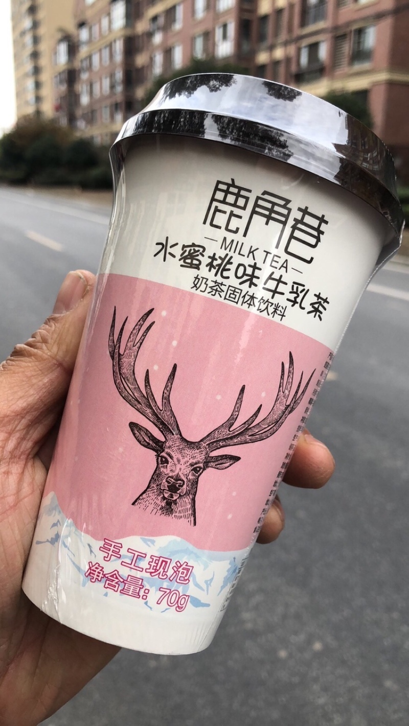 网红鹿角巷奶茶性价比超高抹茶黑糖蜜桃