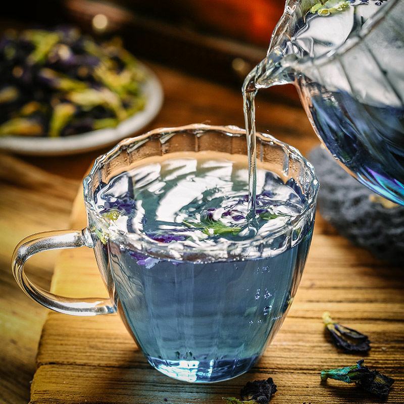 精品蓝蝴蝶正宗泰国蝶豆花蓝色妖姬蓝蝴蝶花茶