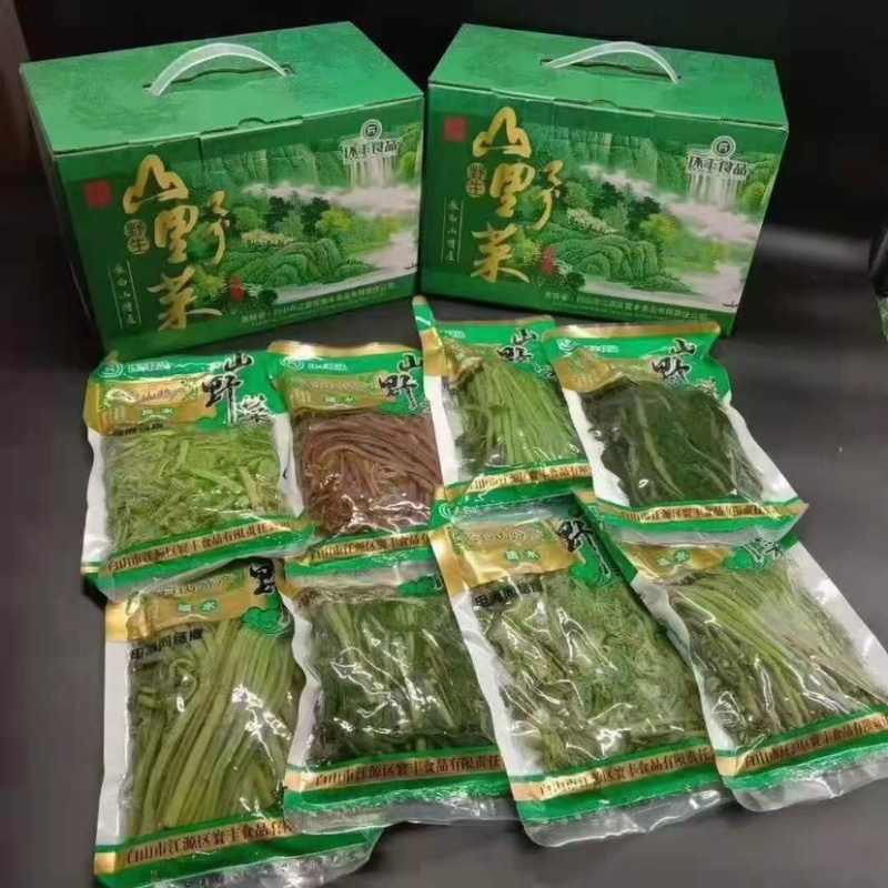 东北山野菜野生绿色山野菜批发，一手货源