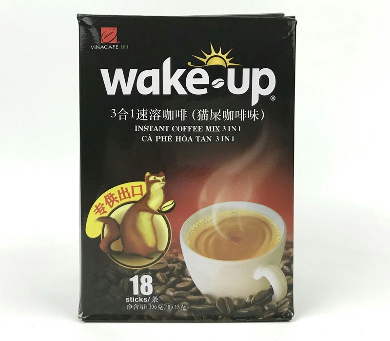 越南进口猫屎味咖啡速溶咖啡三合一306克一盒