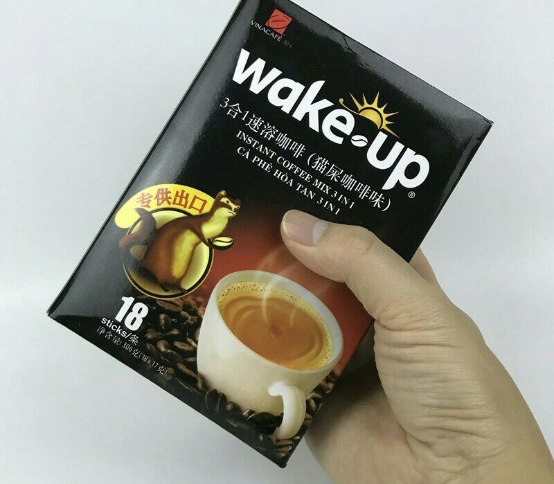 越南进口猫屎味咖啡速溶咖啡三合一306克一盒