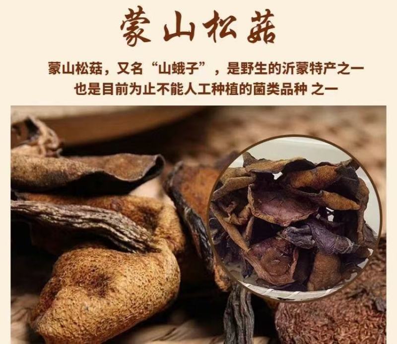 正宗蒙山松菇，俗称山蛾子，数量有限营养美味先到先得