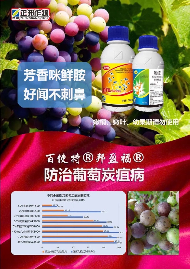 正邦45%咪鲜胺铵咪鲜安咪鲜咹米鲜安米鲜咹香蕉冠腐病