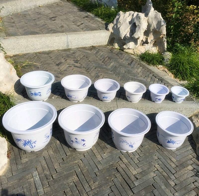 花盆塑料花盆白色红色加厚花盆《要托盘联系客服》