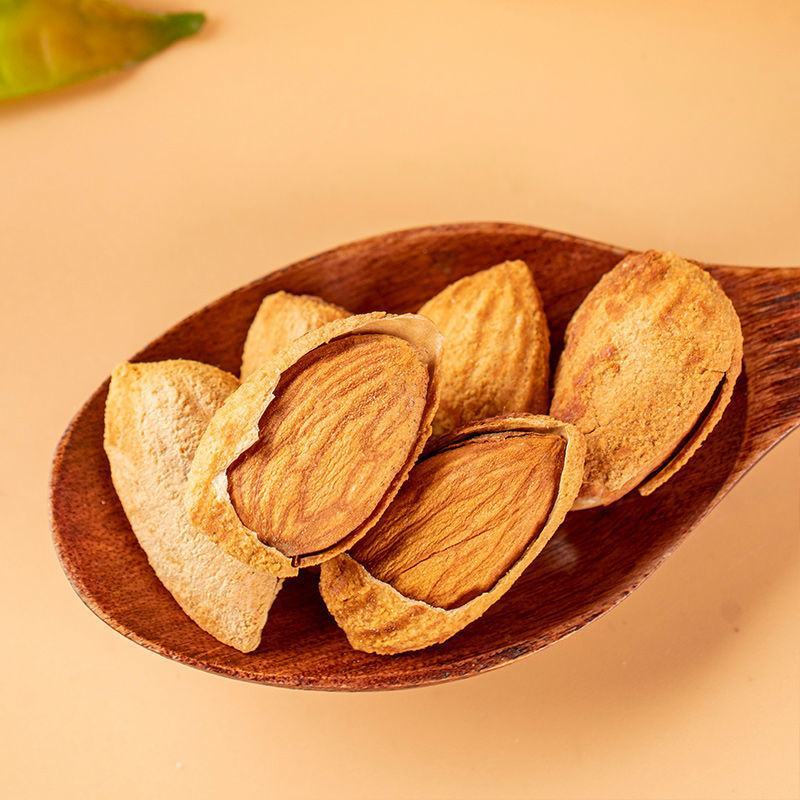 包邮纸皮巴旦木含罐500g杏仁干果坚果零食大礼包类批发价