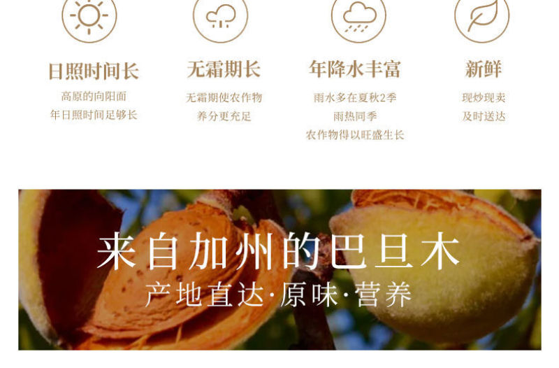 包邮纸皮巴旦木含罐500g杏仁干果坚果零食大礼包类批发价