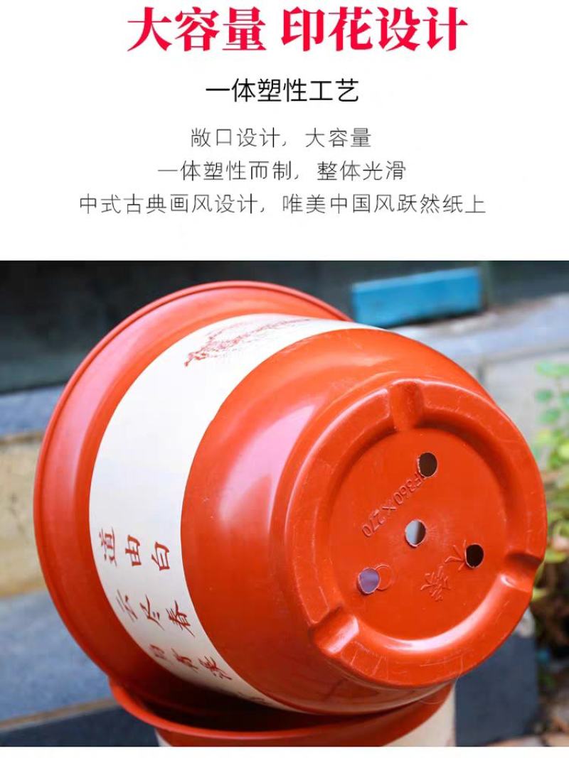 环保加厚绿萝盆栽花盆特价育苗盆室内圆形绿植塑料大花盆