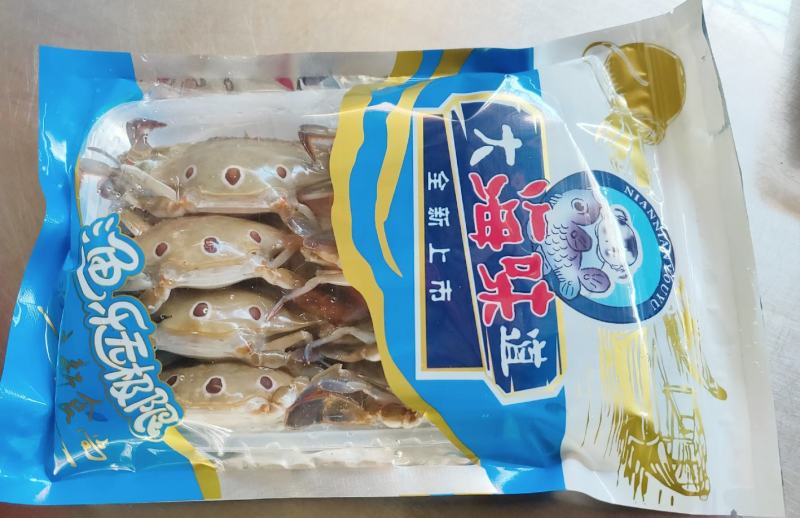 小包装三点蟹7-9只每袋精挑细选厂家直批