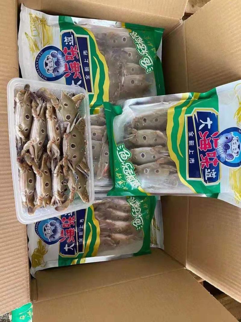 小包装三点蟹7-9只每袋精挑细选厂家直批