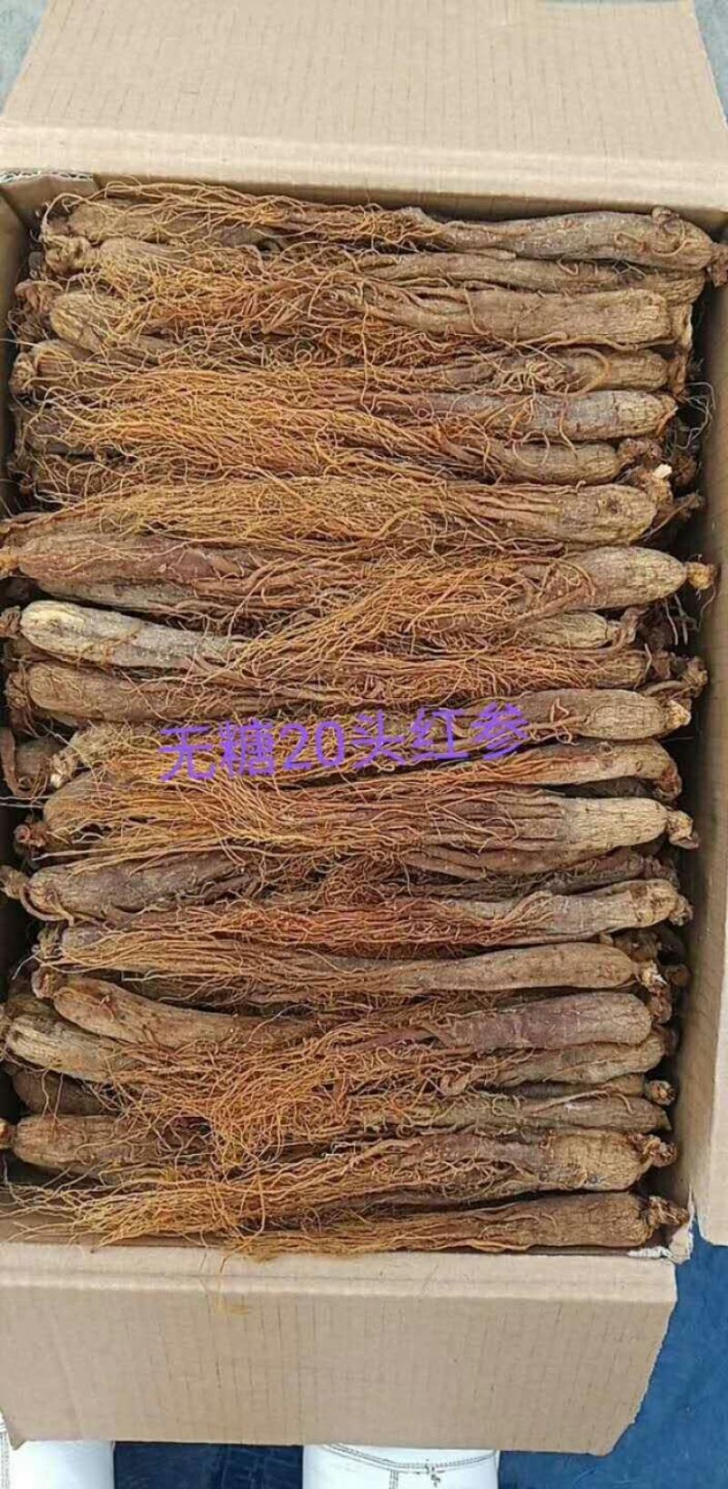 无糖红参，各种规格，15至40头的大量有货，一手货源