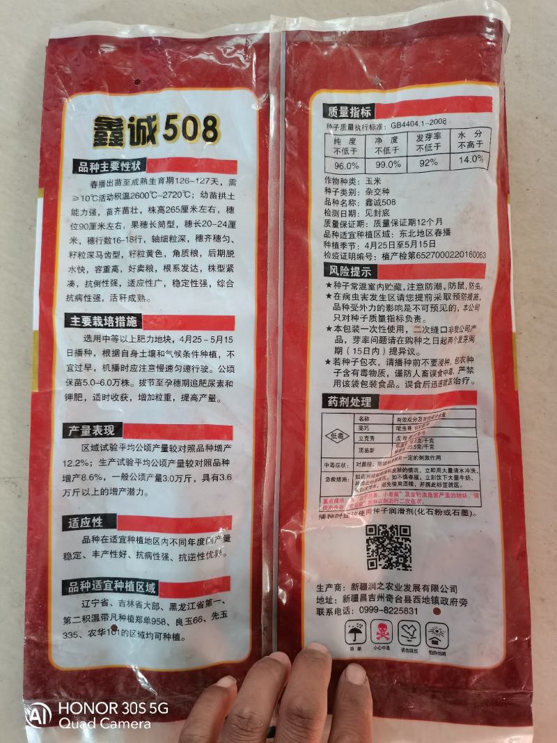 矮杆，大穗，抗玉米螟大田玉米