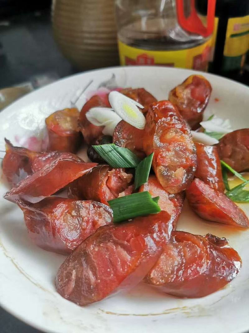 【精选烟熏腊肠】传统制作农家烟熏土猪腊肠