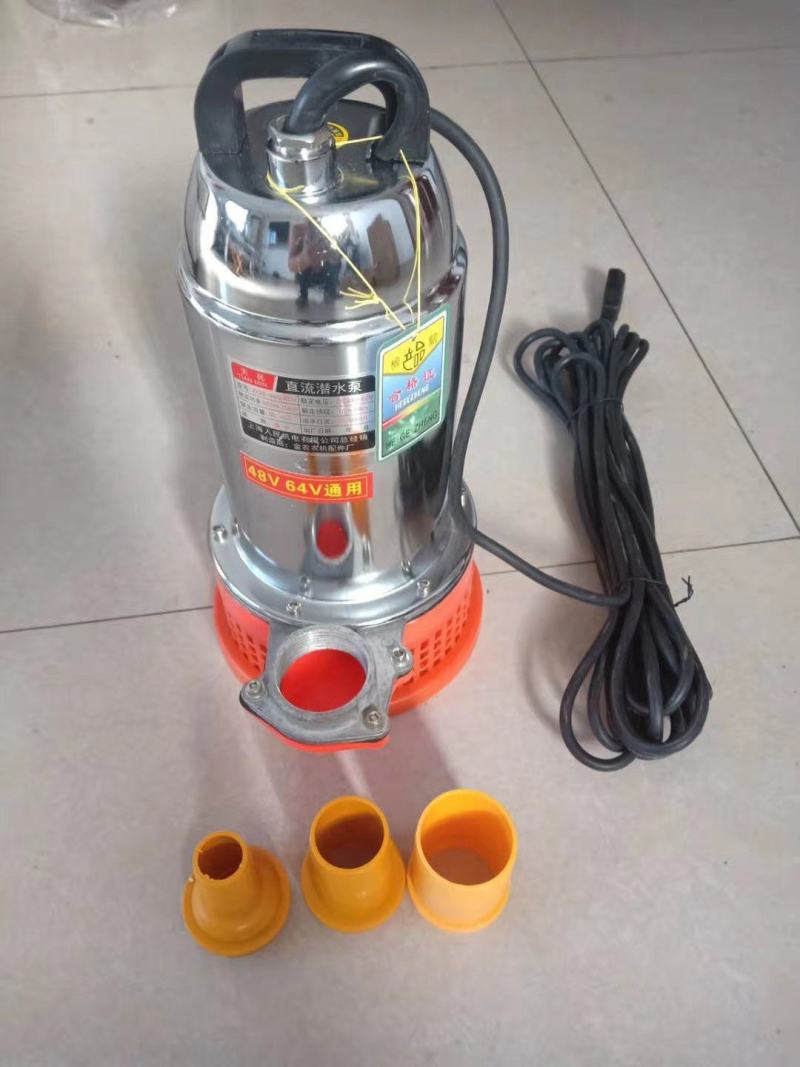 直流电动48v60V潜水泵深井潜水泵浇菜园园林树木潜水泵