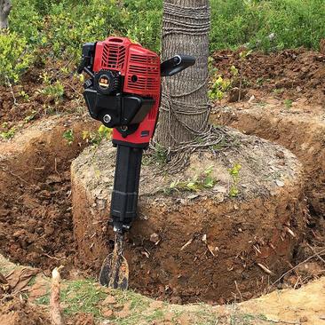大功率汽油油镐起树铲树挖树开山破碎机小型挖树机起树苗机土
