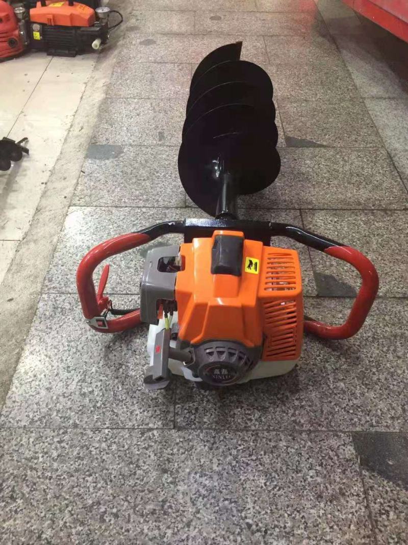 地钻单人大功率小型汽油机地钻果园施肥打桩机钻地钻孔打眼机