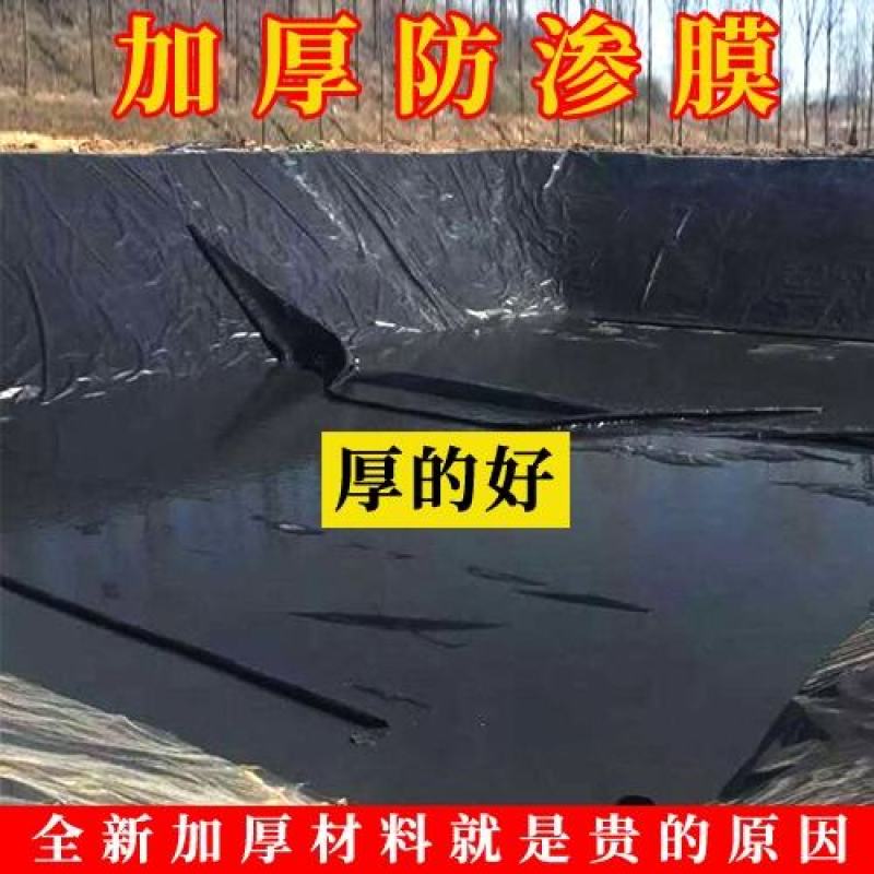 黑色塑料膜加厚养殖膜鱼塘防渗膜鱼池防水布藕池防渗膜土工膜