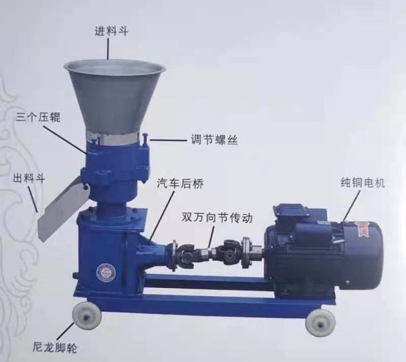 160型号，两相电颗粒机，三个压轮