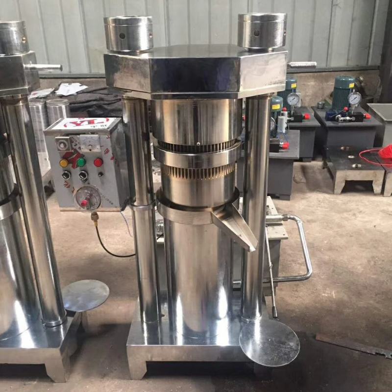 液压榨油机立式榨油机双料桶每桶可以压榨原料200斤压力大