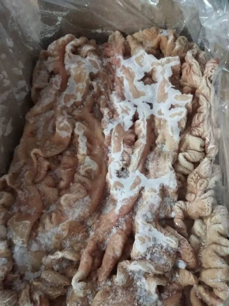 纯干大肠，猪大肠，半成品大肠，处理的很干净