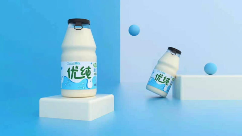 优纯酸奶蛋白1.0的玻璃瓶口感非常