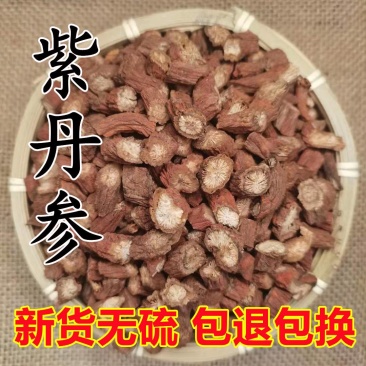 新货山东正品优质丹参段丹参片免费磨粉不包邮