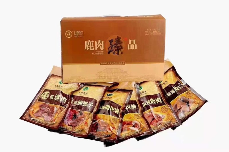鹿肉熟食酱鹿肉麻辣鹿肉鹿腱子开袋即食一箱六袋资质齐全包邮