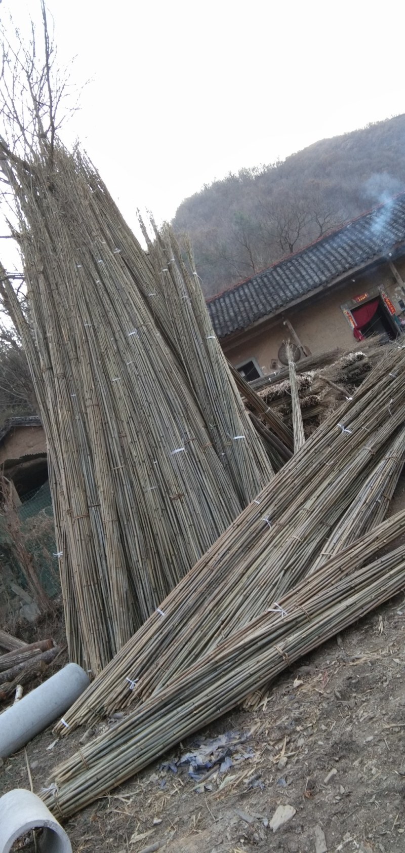 菜架竹，实心木竹经久耐用，产地直销一手货源.各种规格都有