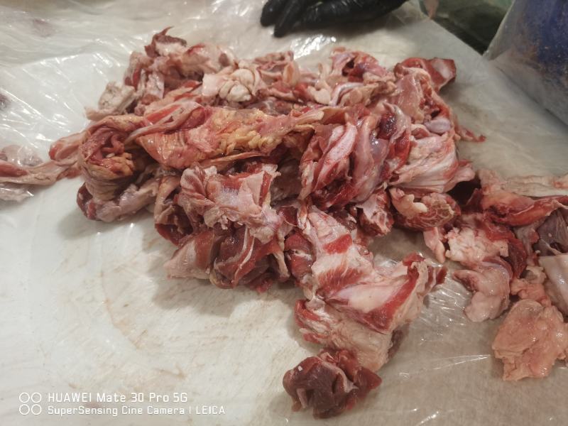 自家工厂下来的干肉筋