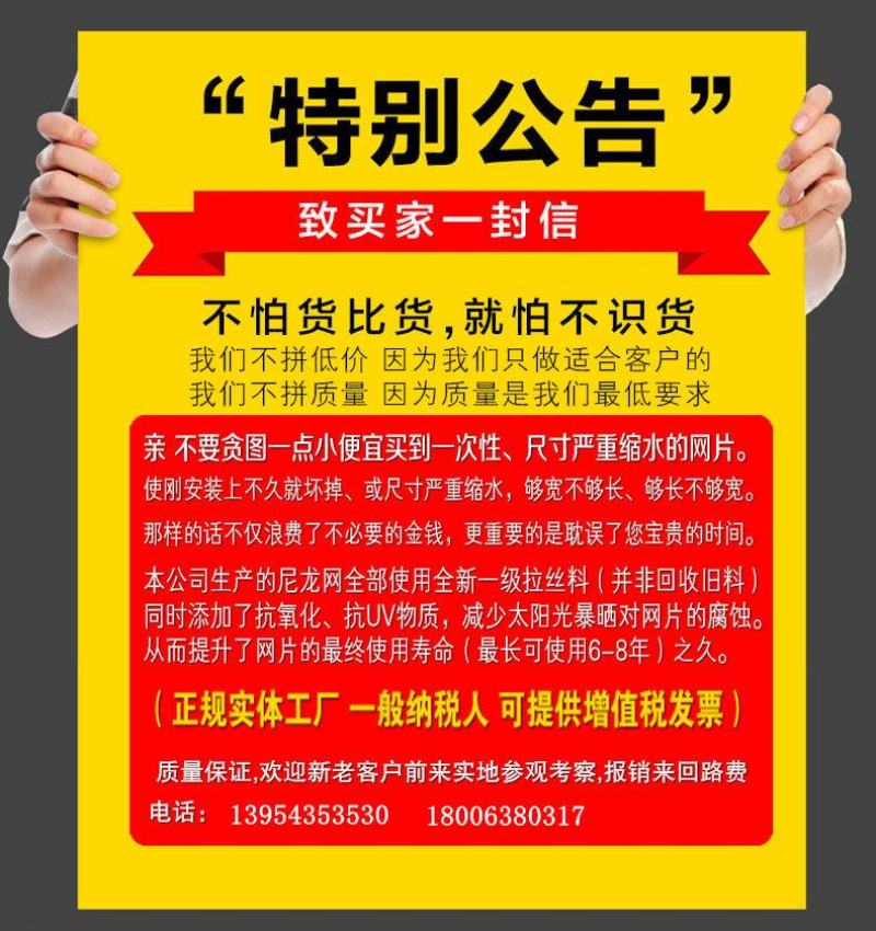 厂家直销果园防鸟网鱼塘樱桃天网机场防护网葡萄网