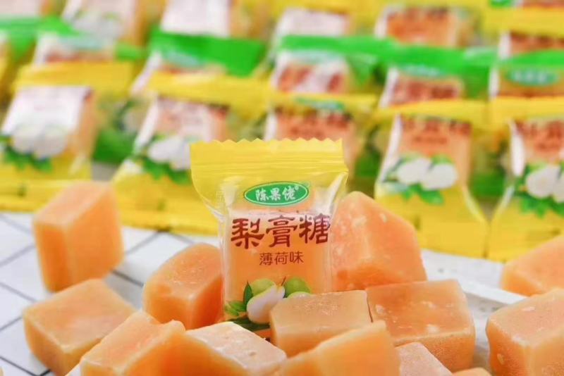梨膏糖休闲零食适合赶集跑量1件60斤1件起批常年批发
