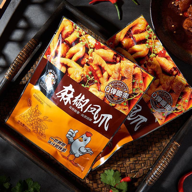 麻辣鸡爪，开袋即食优质原料工厂直供量大价优全国招代理