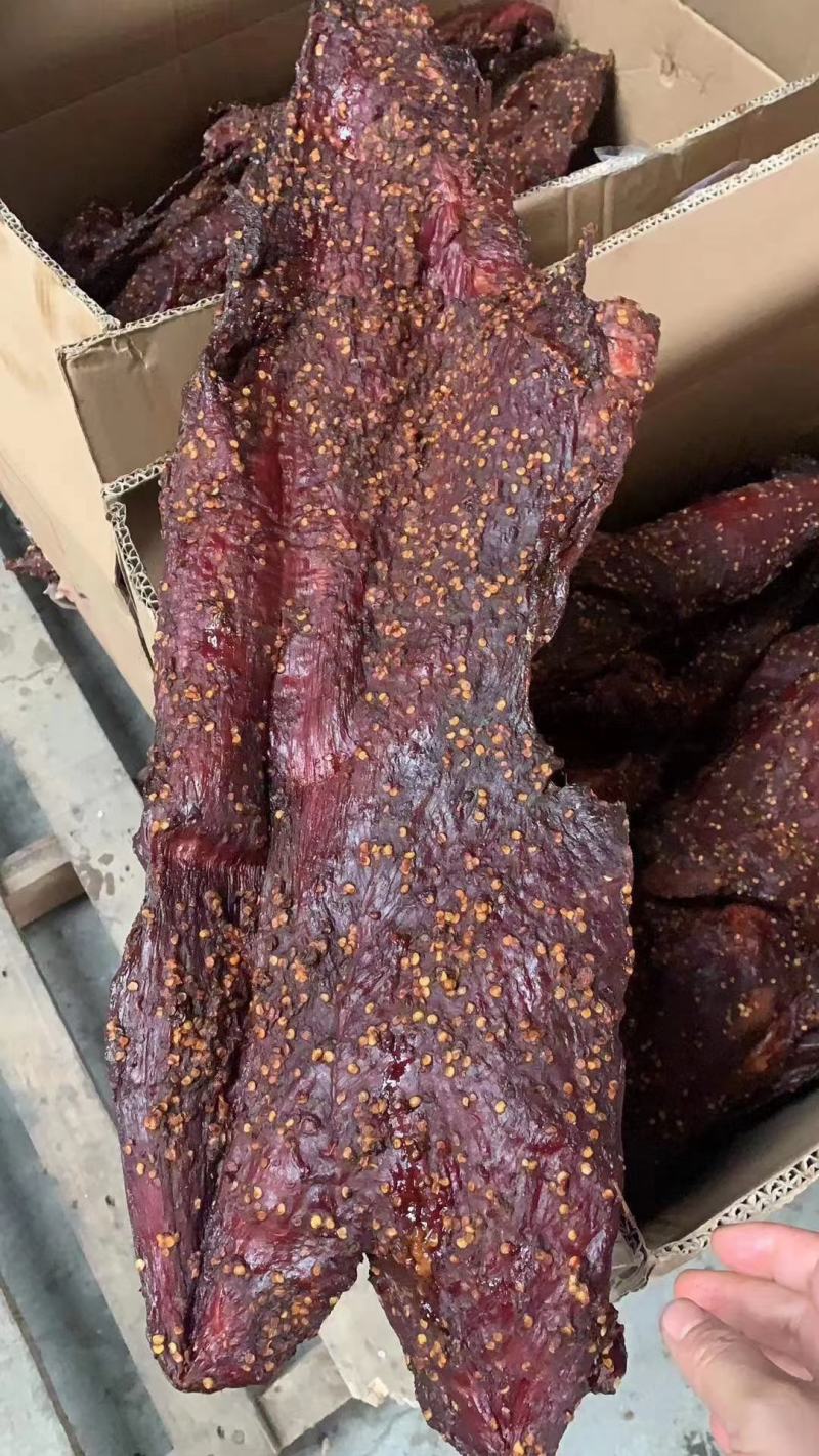麻辣大块肉五香大块一件70斤干度好条形好价格美丽