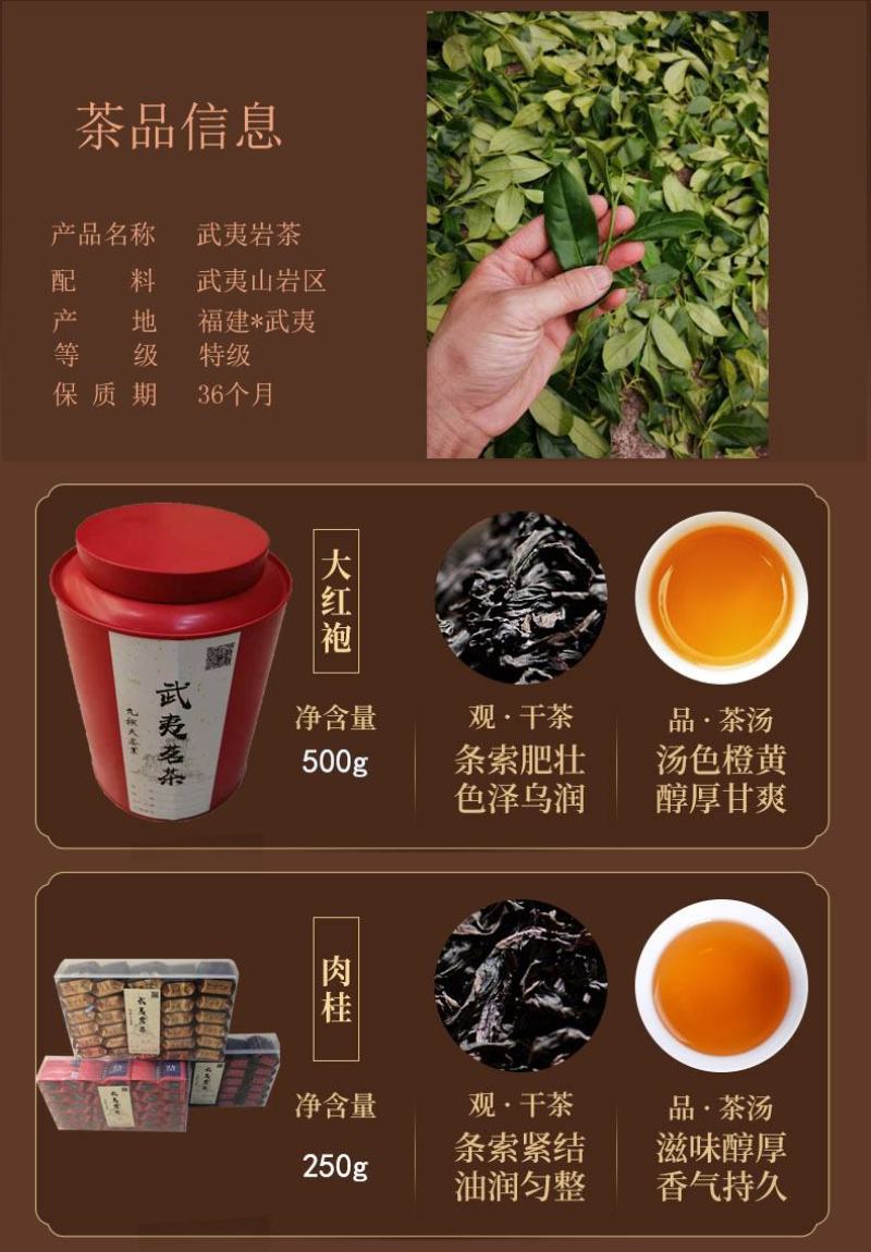 原产香型口粮茶，工作大红袍岩茶