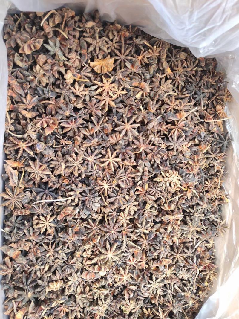 新大红八角全干无硫，大红干枝，一级春花水烫果
