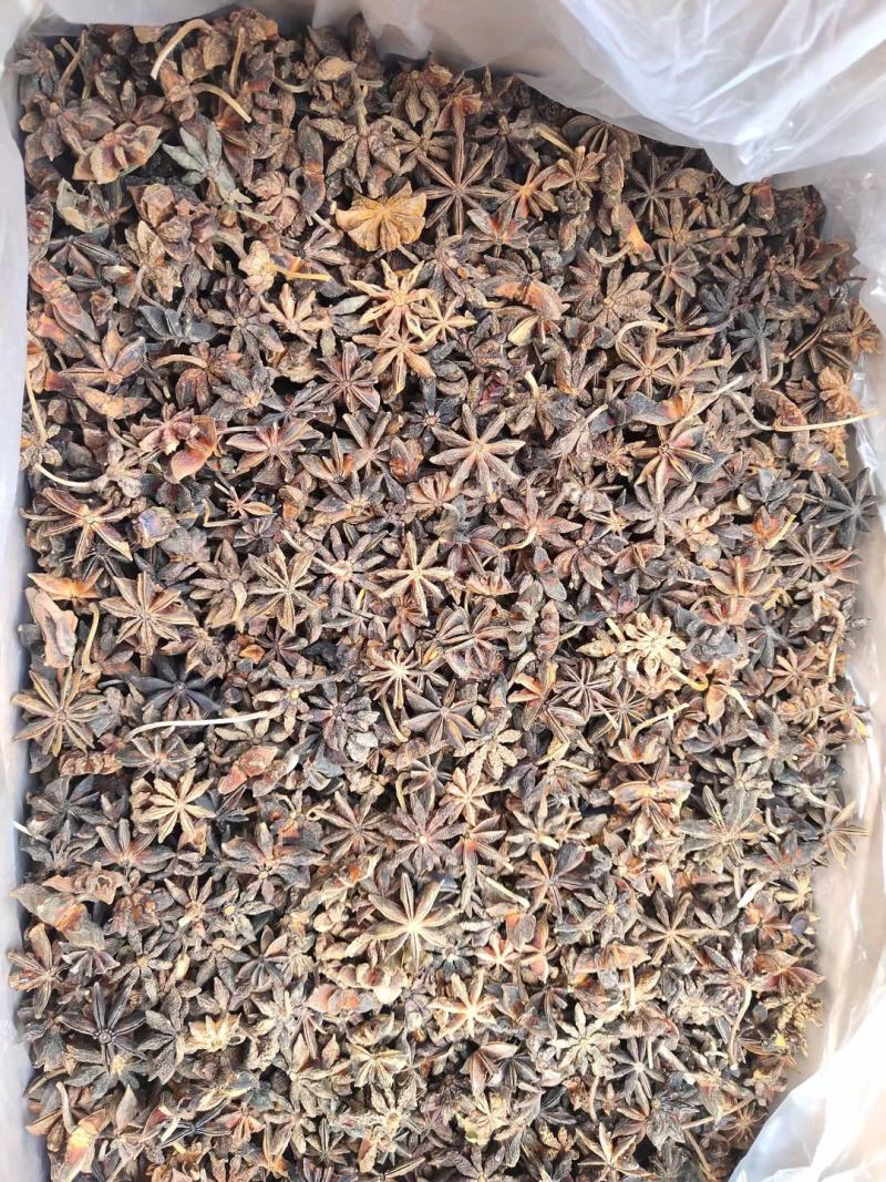 新大红八角全干无硫，大红干枝，一级春花水烫果