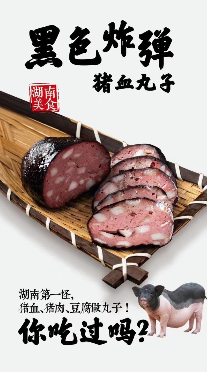 湖南邵阳新宁崀山猪血丸子