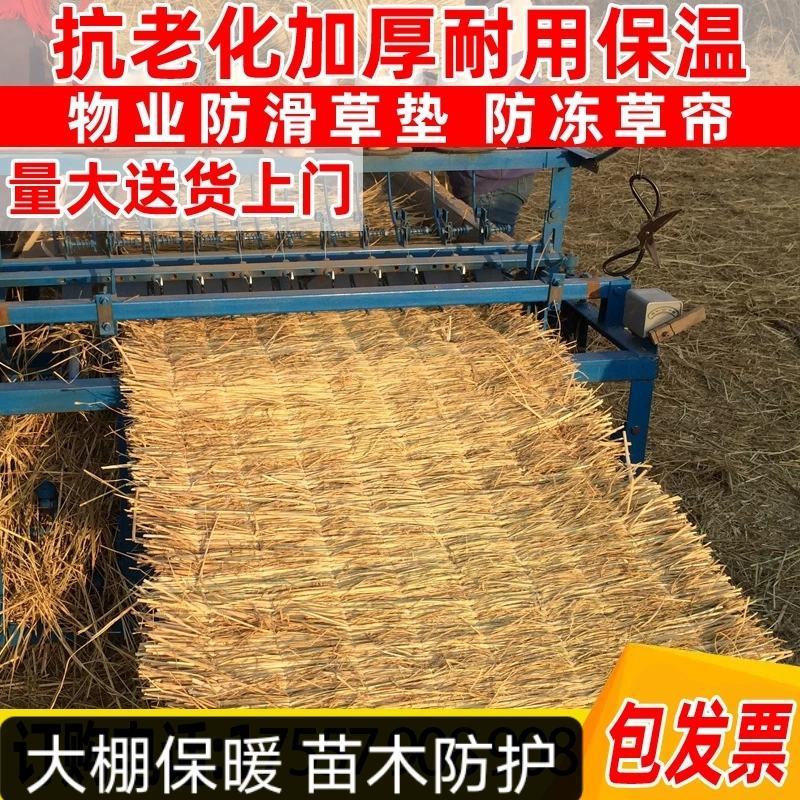 草帘子稻草帘大棚保温屋顶隔热防晒公路防滑保湿草垫子草毡干