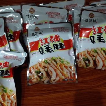 毛肚，红油毛肚，开袋即食