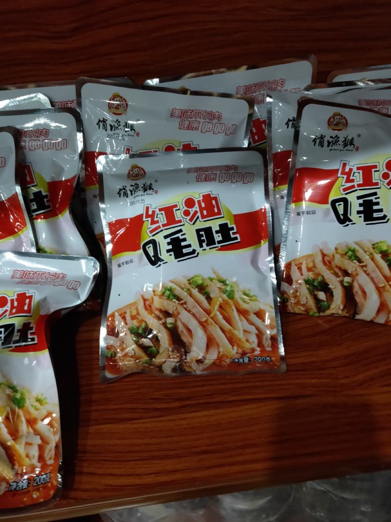 毛肚，红油毛肚，开袋即食