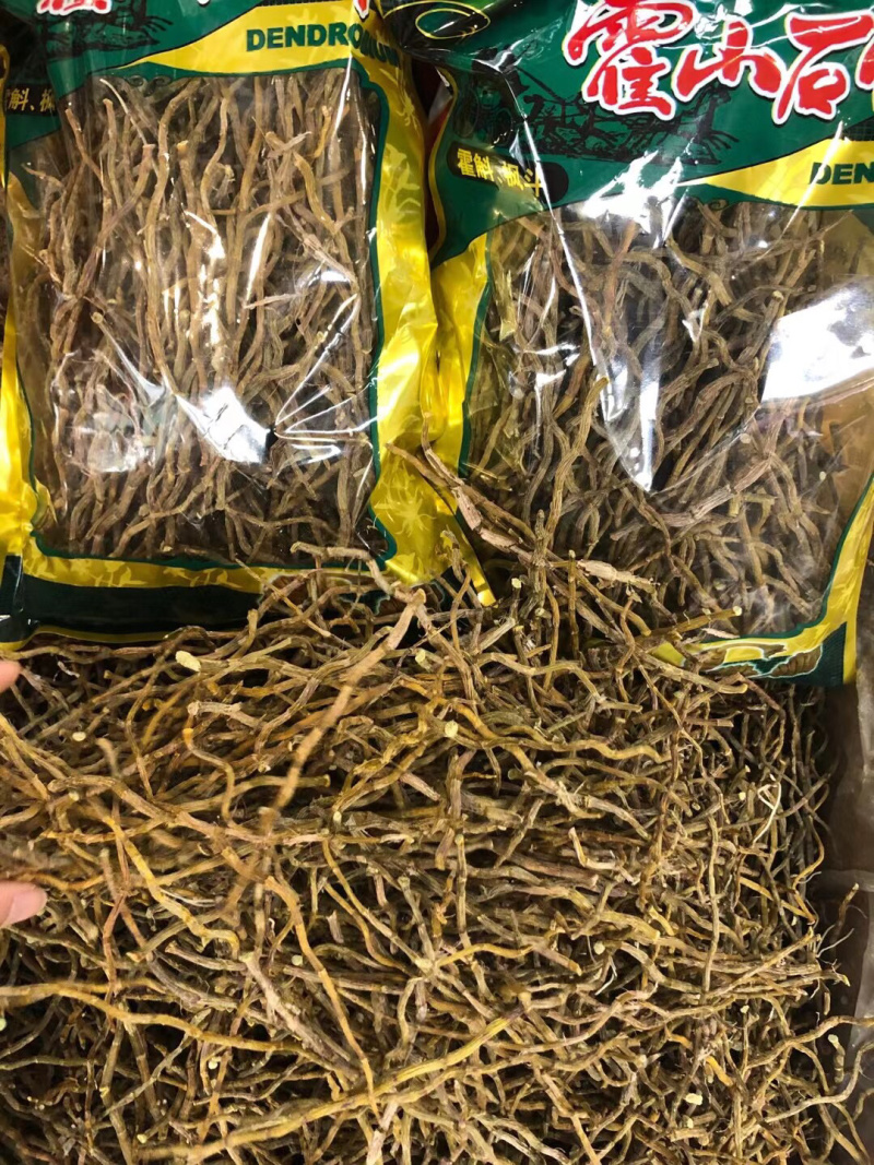 霍山铁皮石斛条100克起批大量现货粗条化渣