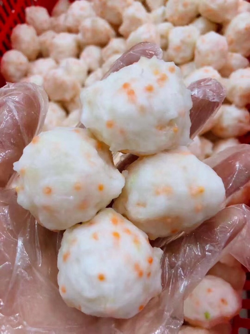 南美白对虾制作，超弹性鲜甜虾丸虾肉%91含量