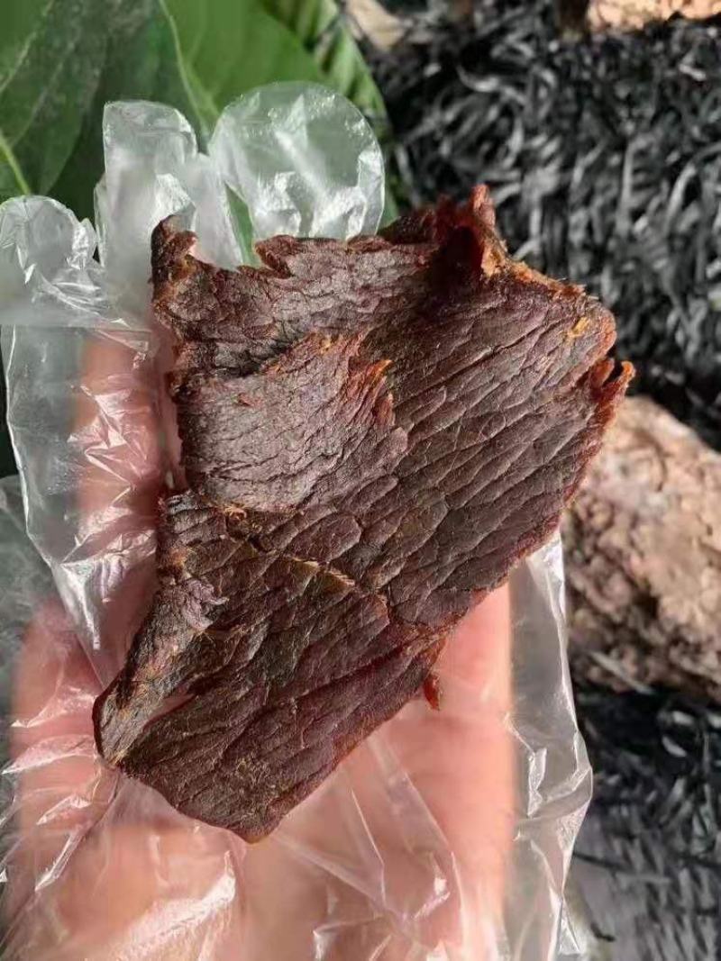 浙江温州特产湖岭阿明手撕牛肉干牛肉片桶装零食小吃500克
