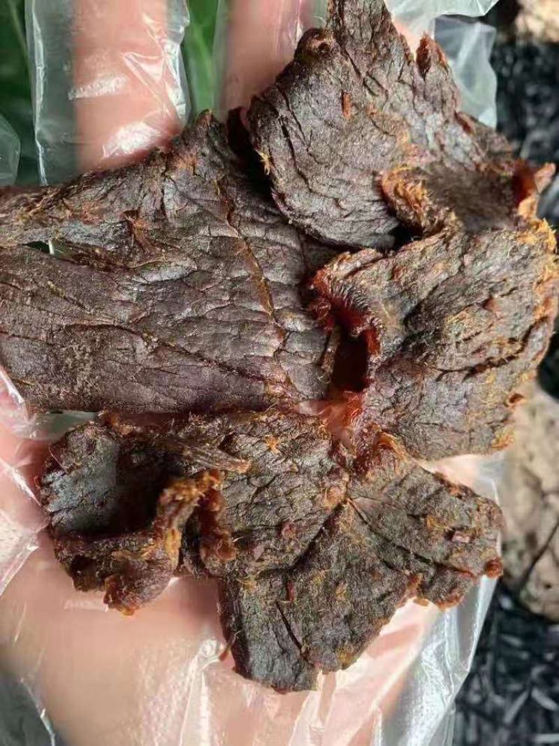 浙江温州特产湖岭阿明手撕牛肉干牛肉片桶装零食小吃500克