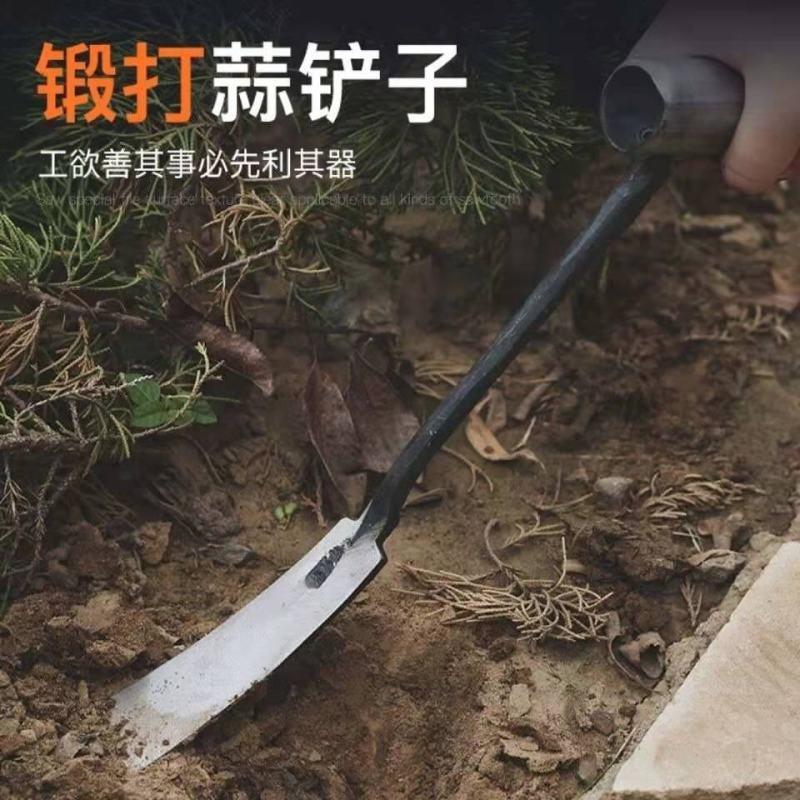 蒜铲挖药铲挖草铲锻打铲铲子挖菜铲弹簧钢铲包邮