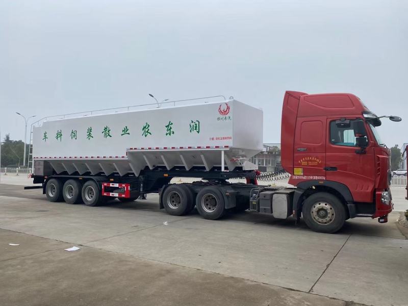 厂家直销:半挂散装饲料车