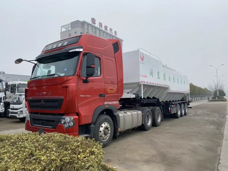厂家直销:半挂散装饲料车